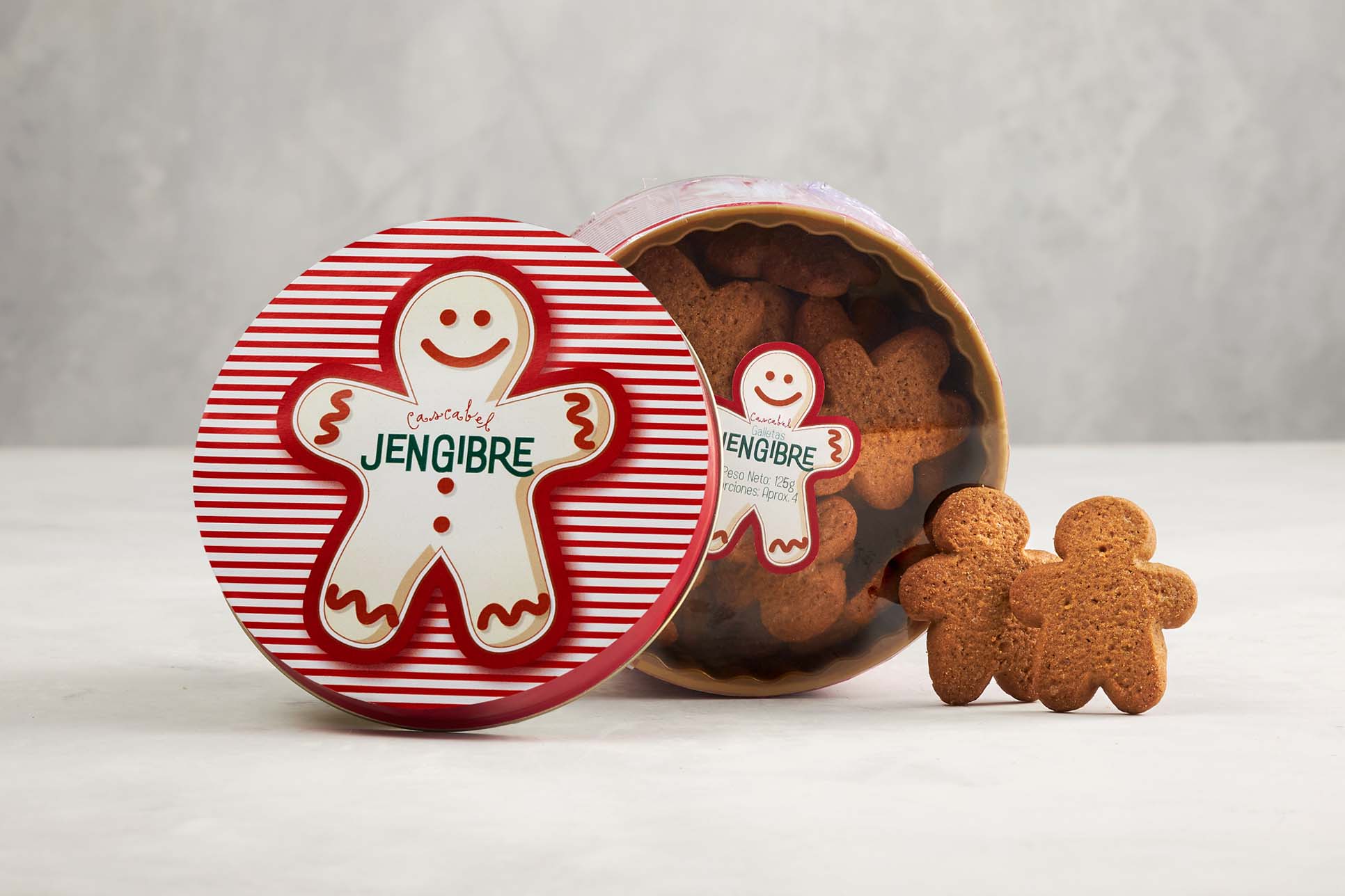 Galletas Jengibre Caja Metálica