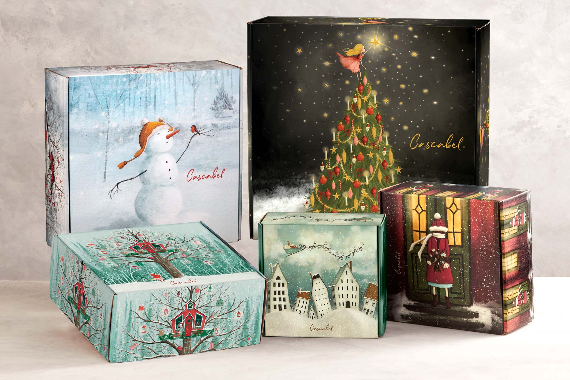 Cajas Decorativas de Navidad