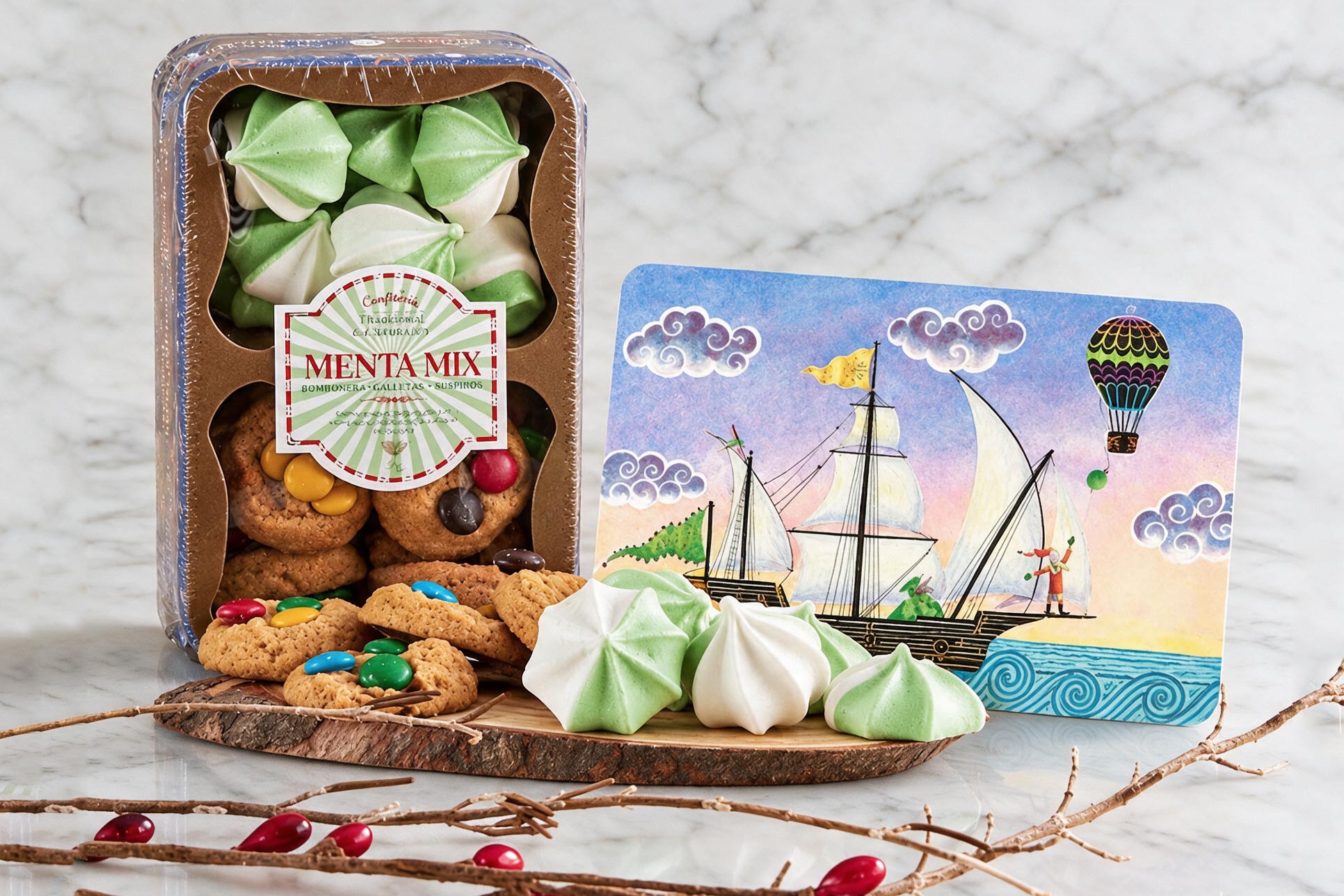 Mix Galletas y Suspiros Menta