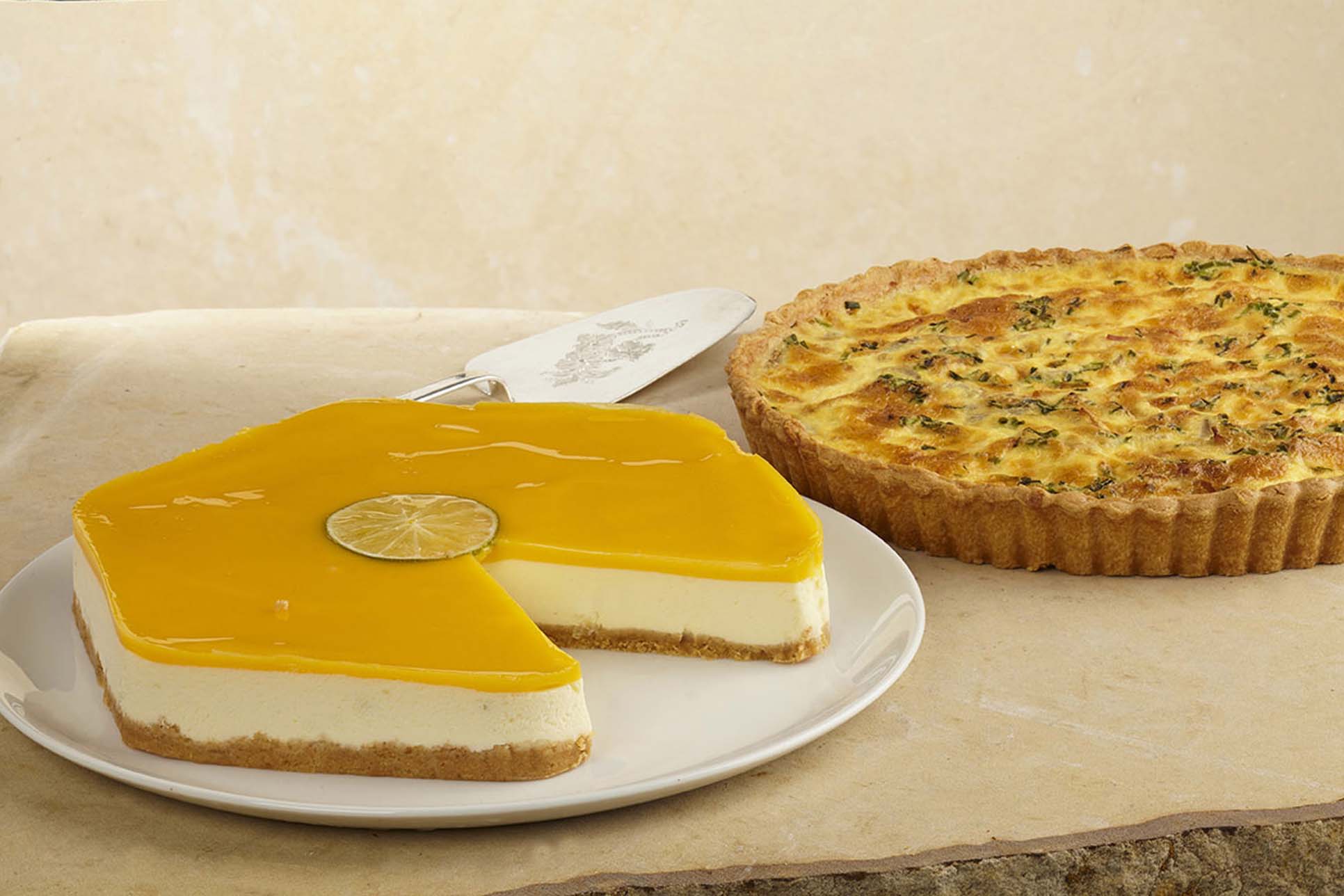 Quiche y Cheesecake Limón