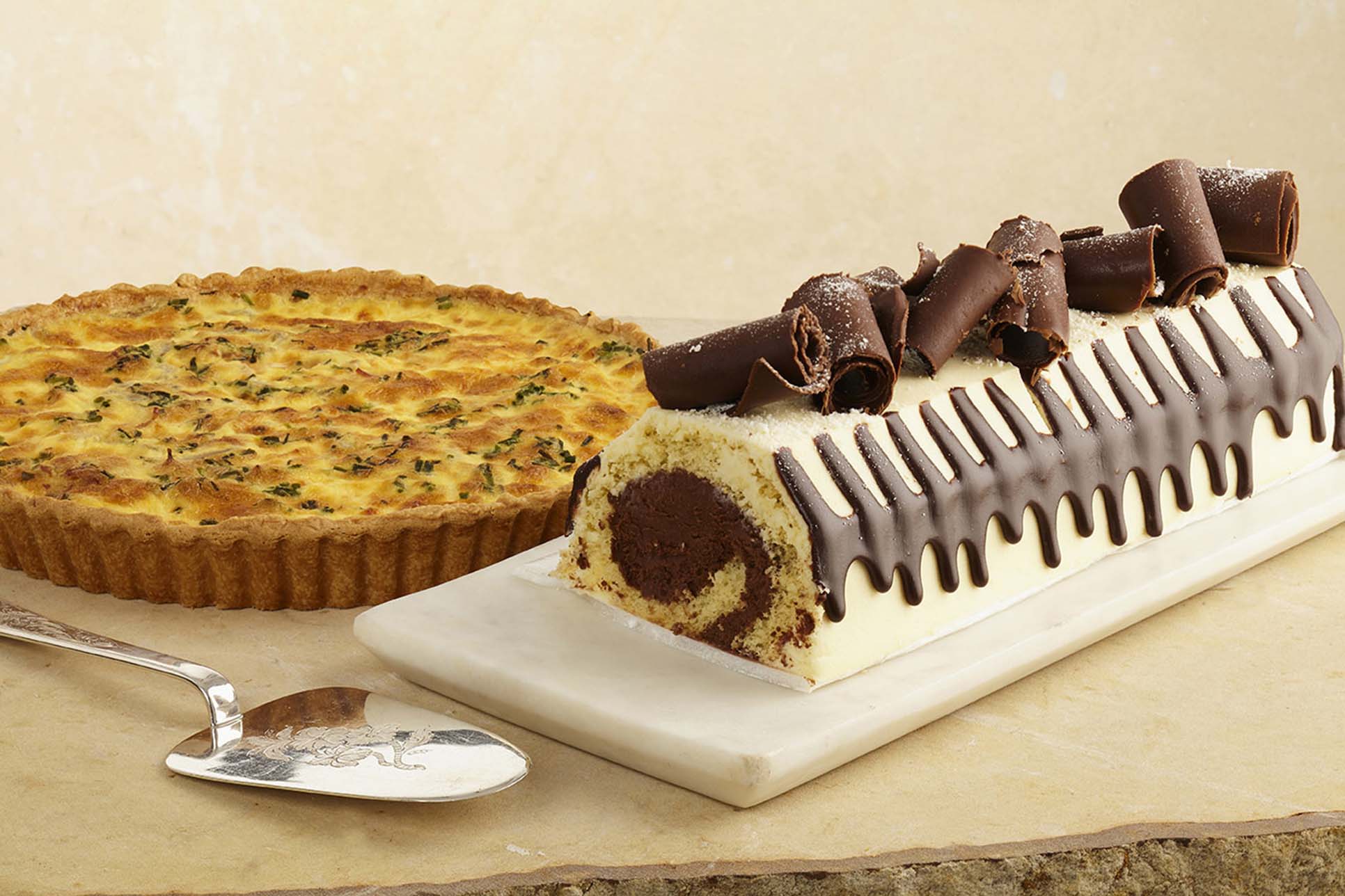 Quiche y Tentación de Chocolates