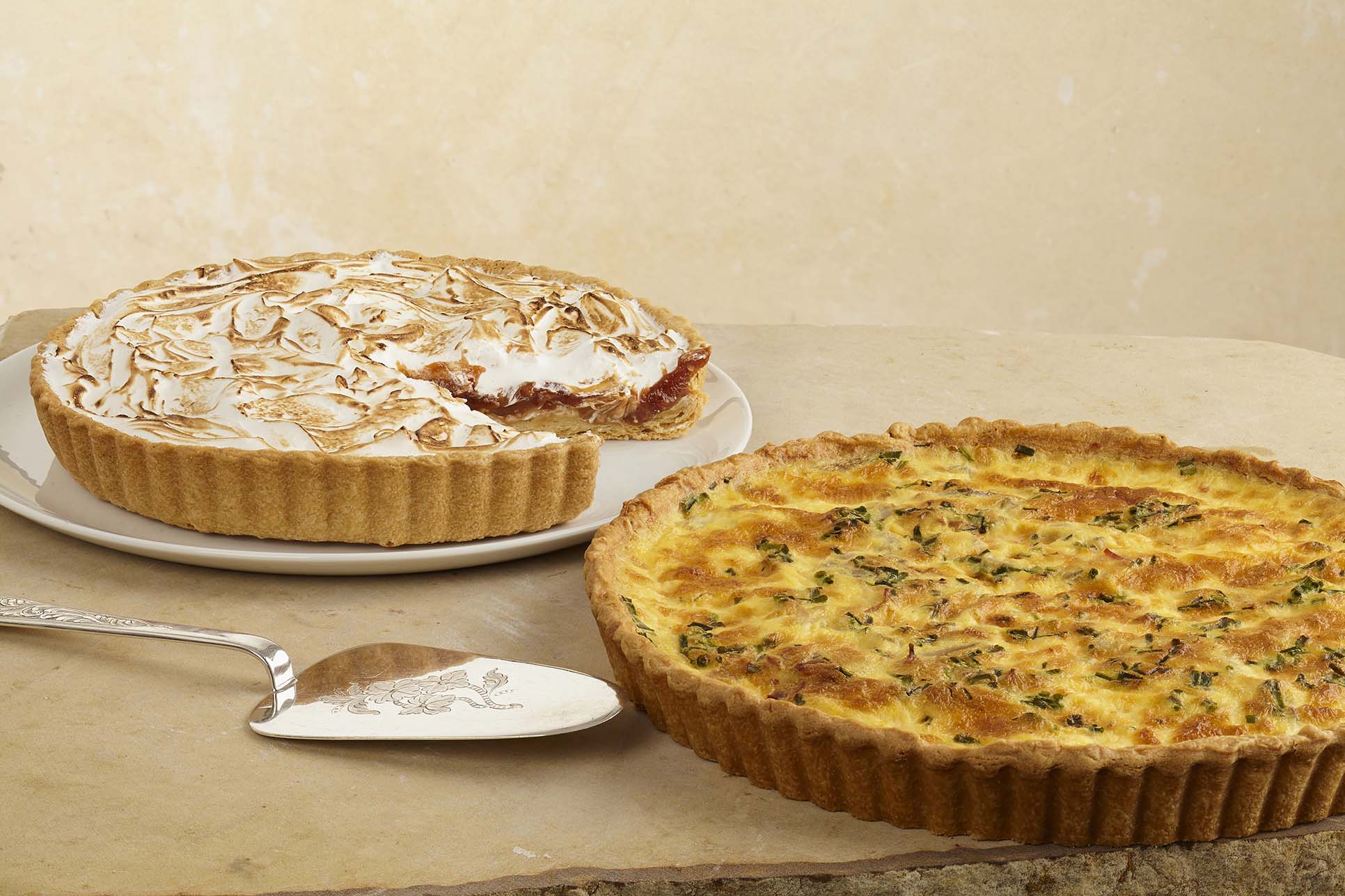Quiche y Tarta de Guayaba