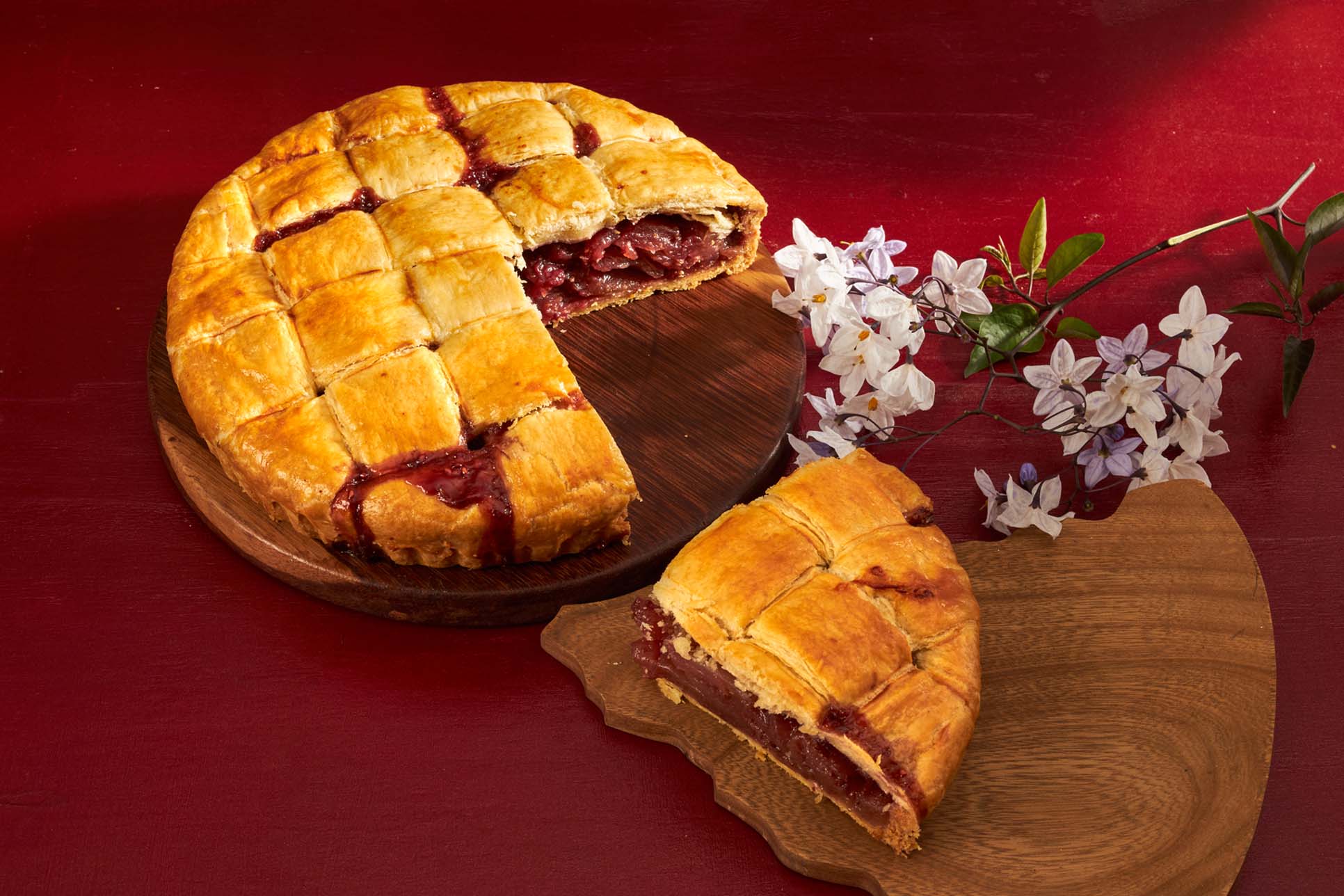 Pie de Frutos Rojos y Manzana