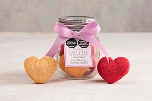 Galletas Corazón Bombonera